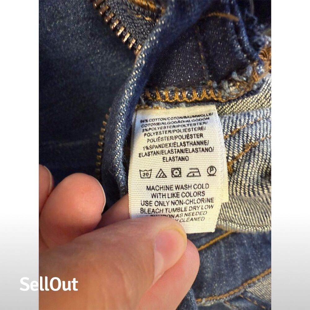 Free People Women's Blue Denim Overalls Size 28 Adjustable Straps Trendy - Picture 10 of 10